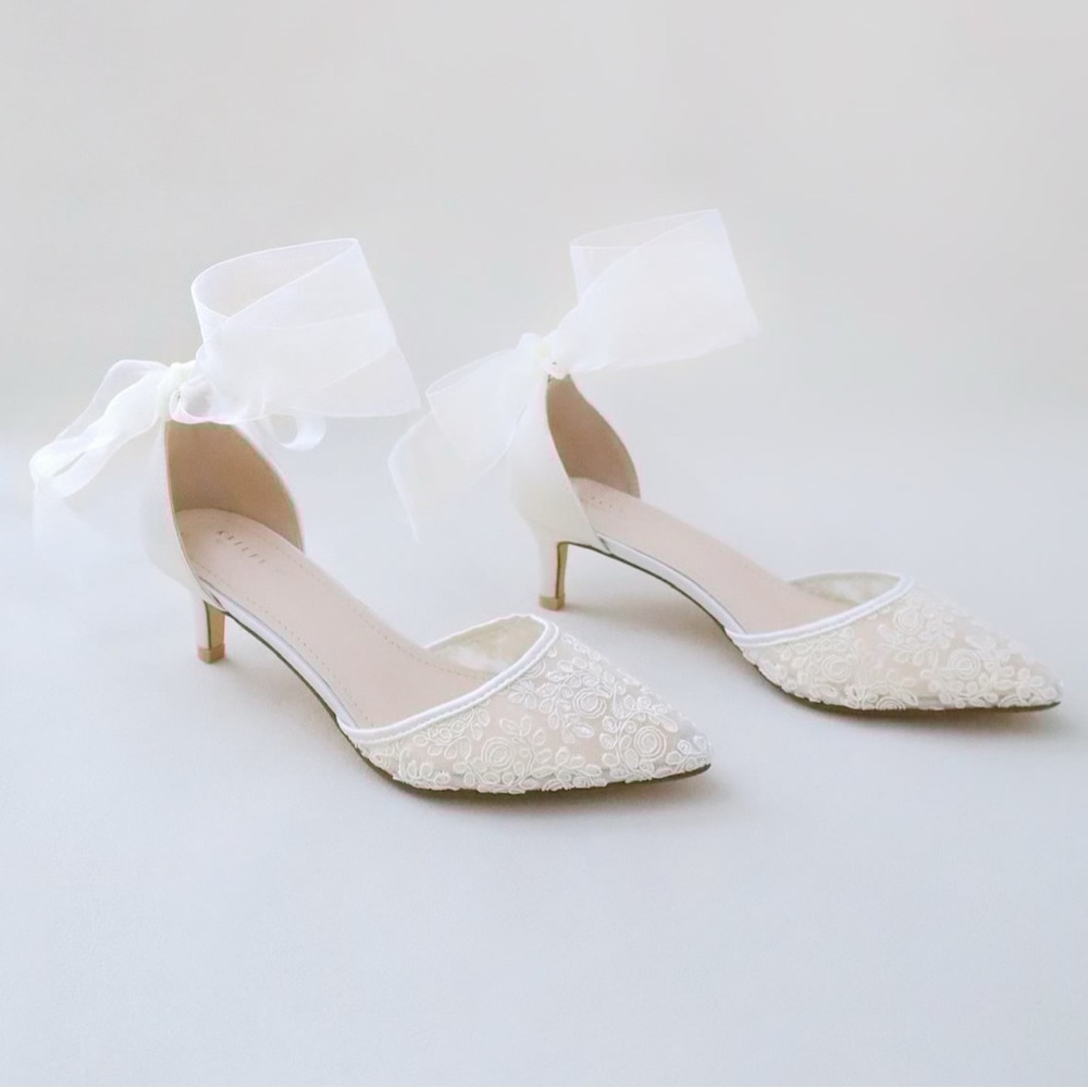 Kailee P Women’s Low Heel Wedding Shoes
